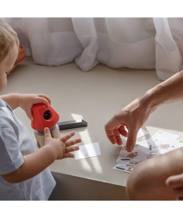 Cohete Espacial Tangram de Plan Toys - Aúpa Organics