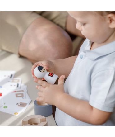 Cohete Espacial Tangram de Plan Toys - Aúpa Organics