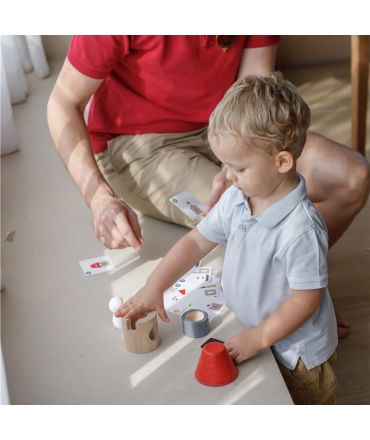 Cohete Espacial Tangram de Plan Toys - Aúpa Organics