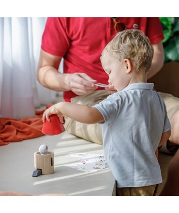 Cohete Espacial Tangram de Plan Toys - Aúpa Organics