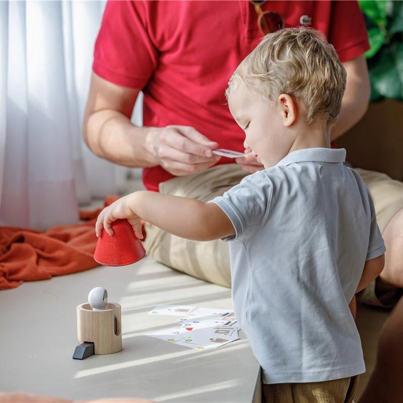 Cohete Espacial Tangram de Plan Toys - Aúpa Organics