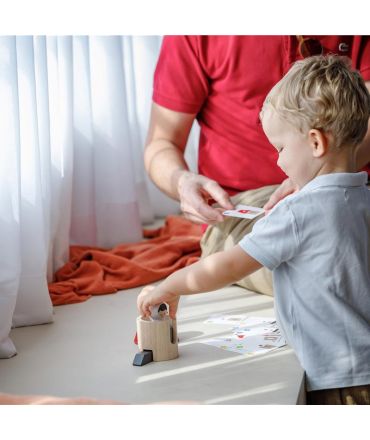 Cohete Espacial Tangram de Plan Toys - Aúpa Organics