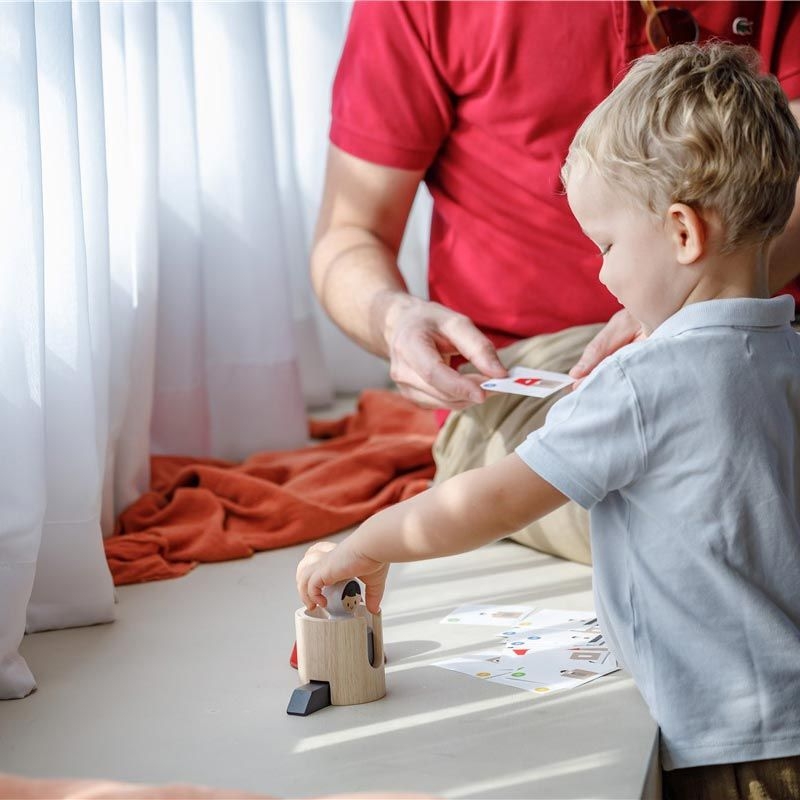 Cohete Espacial Tangram de Plan Toys - Aúpa Organics