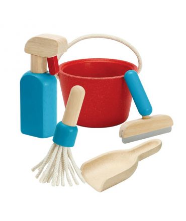Juguete de Madera Set de Limpieza de Plan Toys - Aúpa Organics