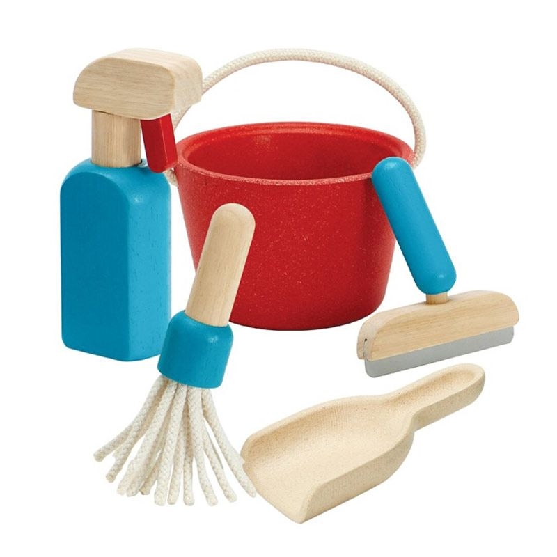 Juguete de Madera Set de Limpieza de Plan Toys - Aúpa Organics