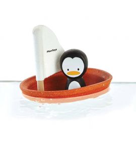 Barquito de Vela con Pingüino - Plan Toys