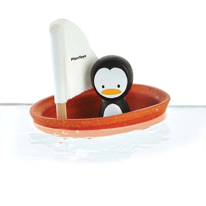 Barquito de Vela con Pingüino - Plan Toys Juego PT_5711