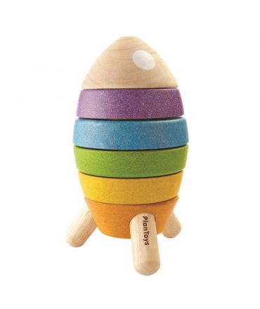 Cohete Apilable de Plan Toys - Aúpa Organics