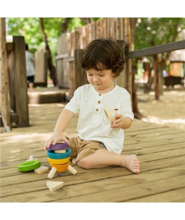 Cohete Apilable de Plan Toys - Aúpa Organics