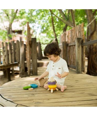 Cohete Apilable de Plan Toys - Aúpa Organics