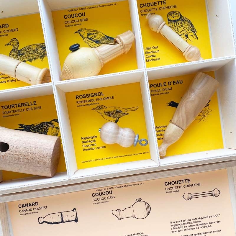 Pack de 6 Silbatos de Pájaro - Aves de Europa - Aúpa Organics