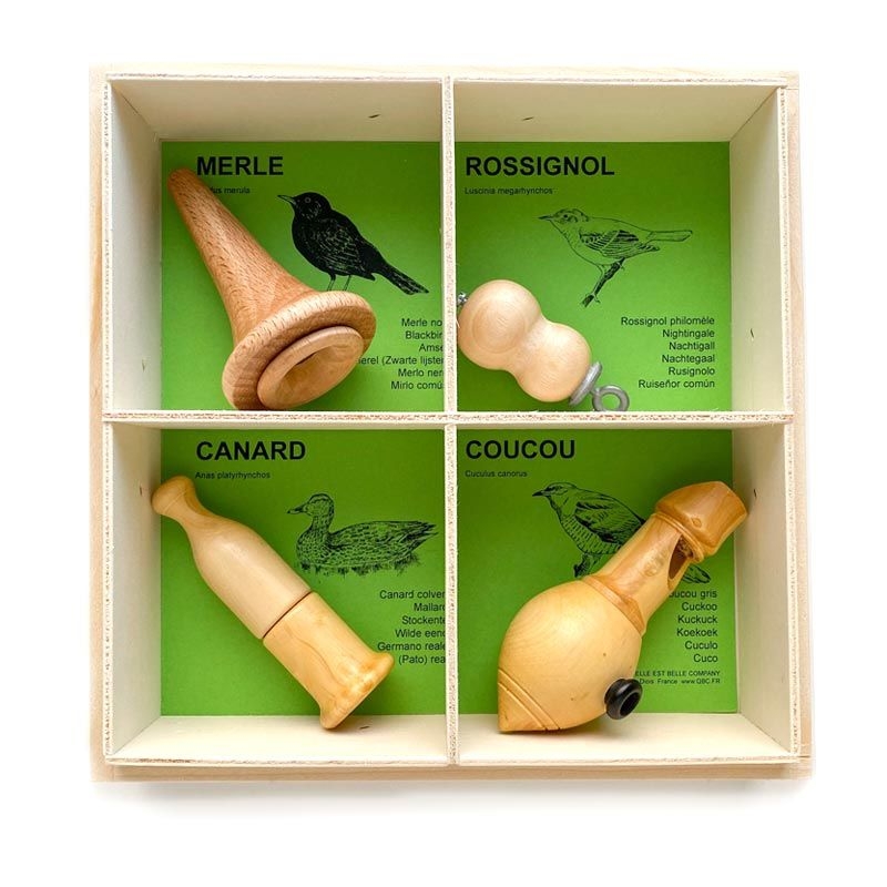 Pack de 6 Silbatos de Pájaro - Aves de Europa - Aúpa Organics
