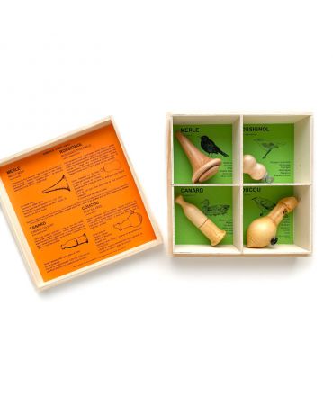Pack de 6 Silbatos de Pájaro - Aves de Europa - Aúpa Organics