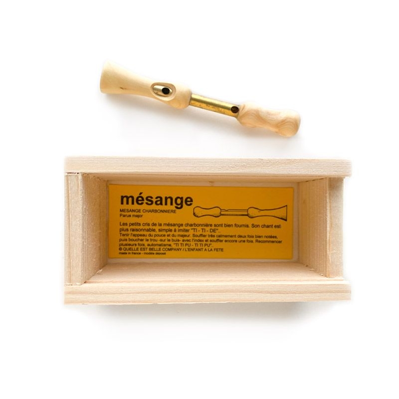 Silbato de Pájaro de Madera Carbonera Común - Aúpa Organics