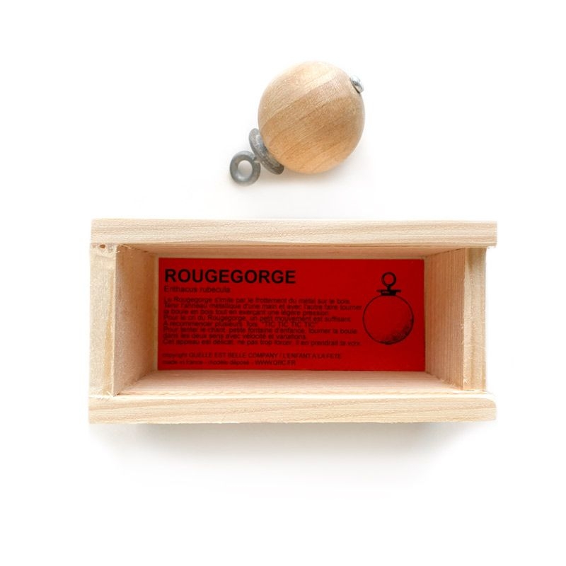 Silbato de Pájaro de Madera Petirrojo - Aúpa Organics