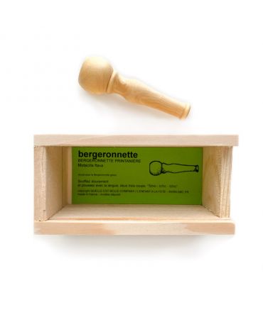 Silbato de Pájaro de Madera Lavandera Boyera/Blanca - Aúpa Organics