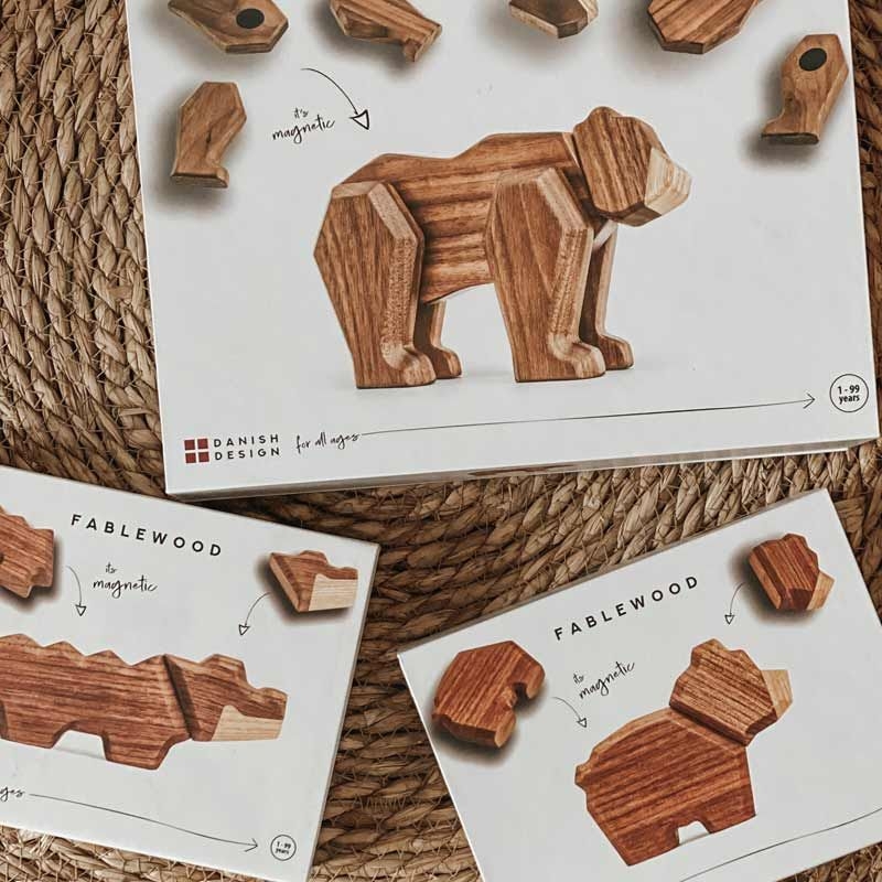 Madre Elefante Magnético de Madera FableWood - Aúpa Organics