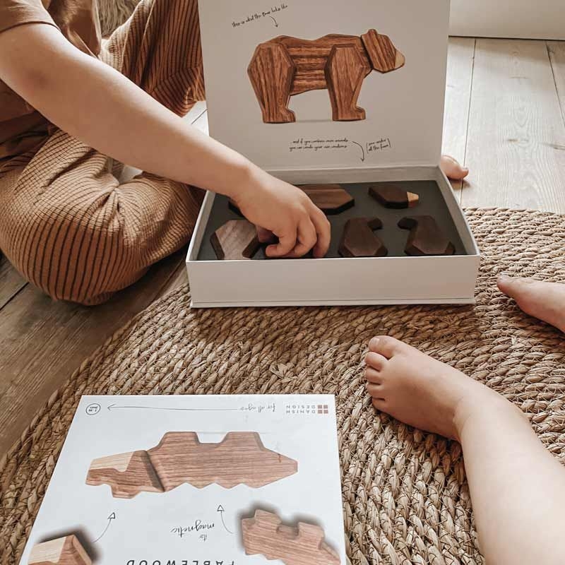 Madre Elefante Magnético de Madera FableWood - Aúpa Organics