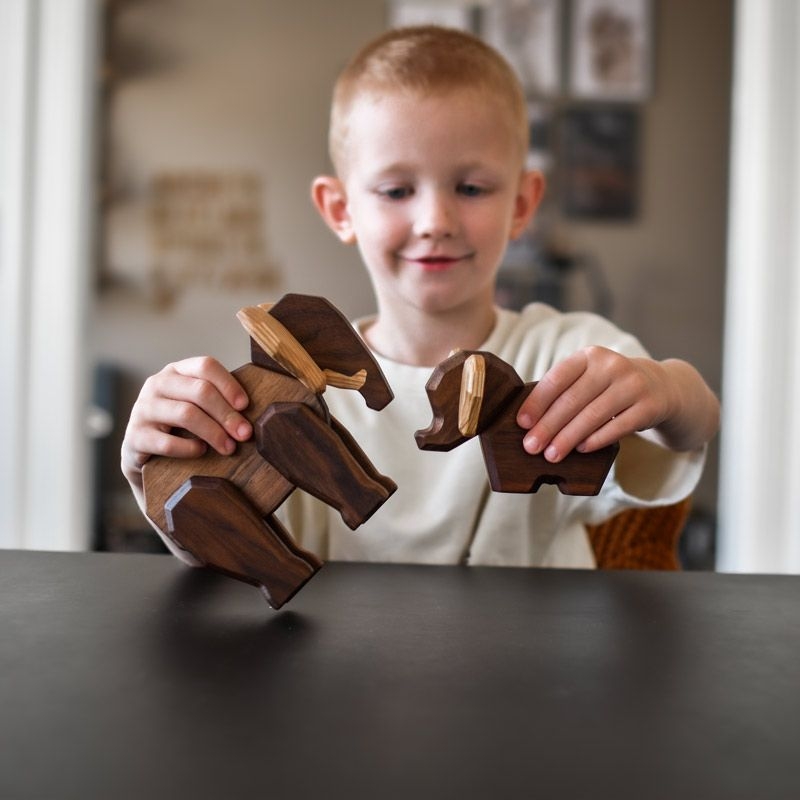 Madre Elefante Magnético de Madera FableWood - Aúpa Organics