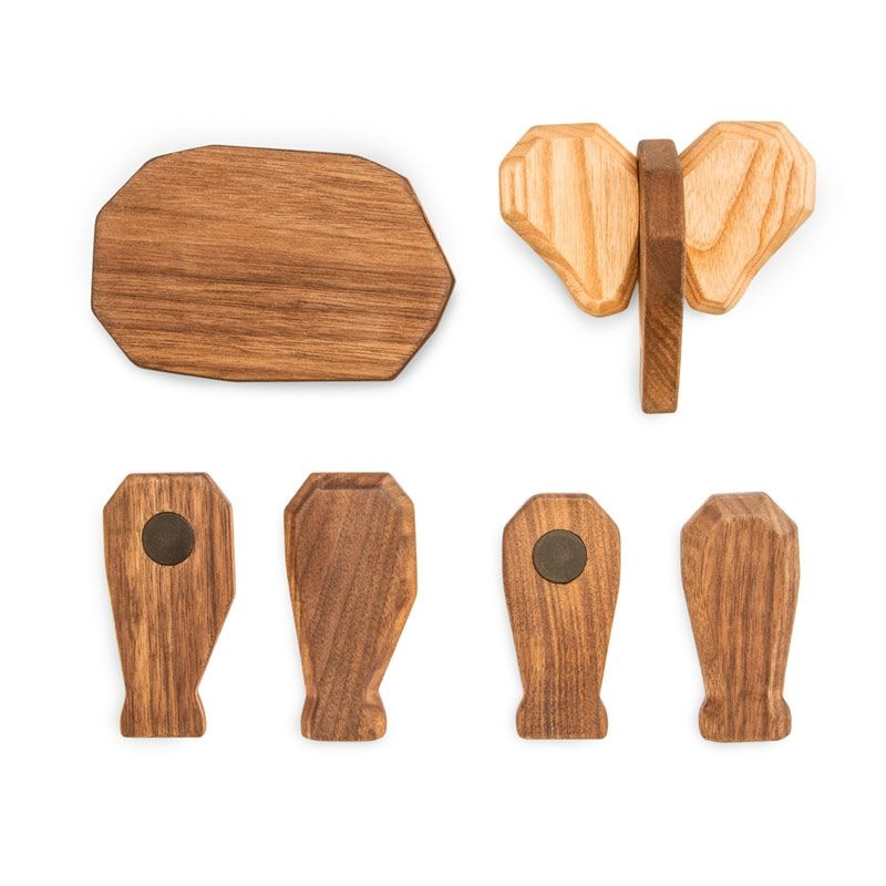 Padre Elefante Magnético de Madera FableWood - Aúpa Organics