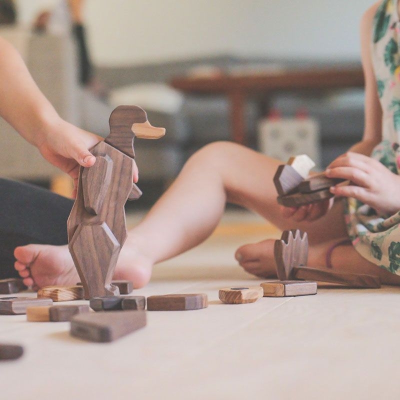 Jirafa Pequeña Magnético de Madera FableWood - Aúpa Organics