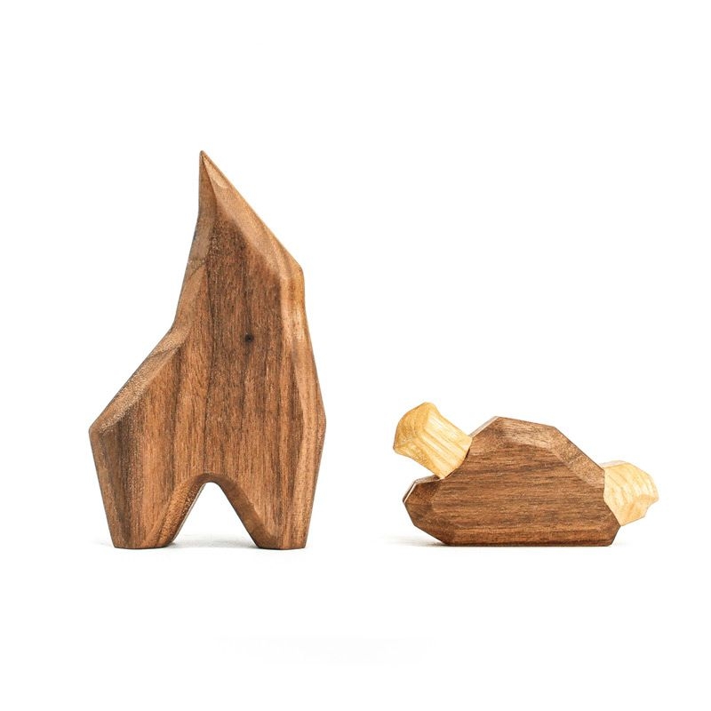 Jirafa Pequeña Magnético de Madera FableWood - Aúpa Organics