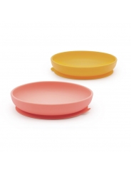 Pack de 2 Platos Infantiles de Silicona Premium - Aúpa Organics