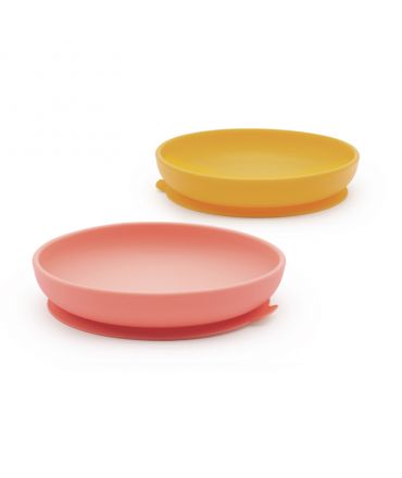 Pack de 2 Platos Infantiles de Silicona Premium - Aúpa Organics