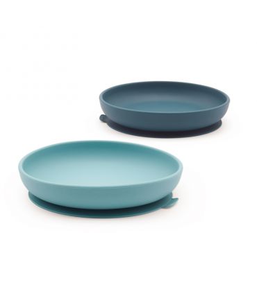 Pack de 2 Platos Infantiles de Silicona Premium - Aúpa Organics