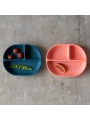 Plato Infantil de Silicona Premium con Compartimentos "Blue Abyss" de Ekobo - Aúpa Organics