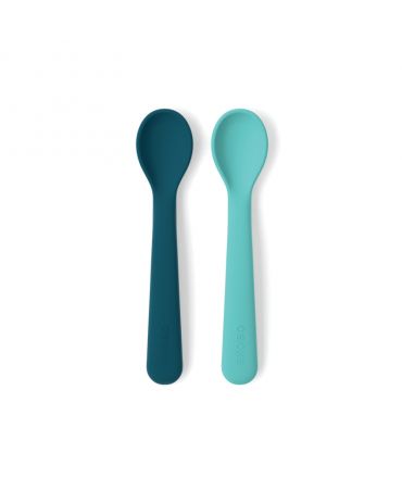 Pack de 2 Cucharitas Infantiles de Silicona Premium - Aúpa Organics