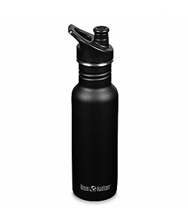 Botella de Acero Inoxidable 532 ml Klean Kanteen Sport Cap - Black Para Comer KK_1008432