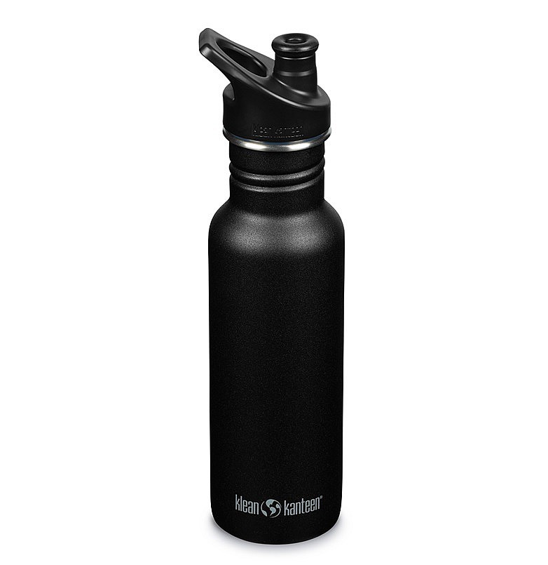 Botella de Acero Inoxidable 532 ml Klean Kanteen Sport Cap - Black Para Comer KK_1008432