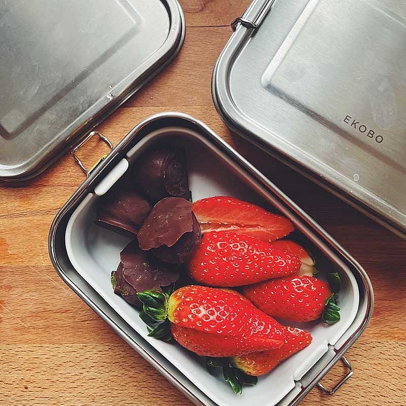 Fiambrera Hermética & Microondas de Acero Inoxidable 800 ml - Ekobo