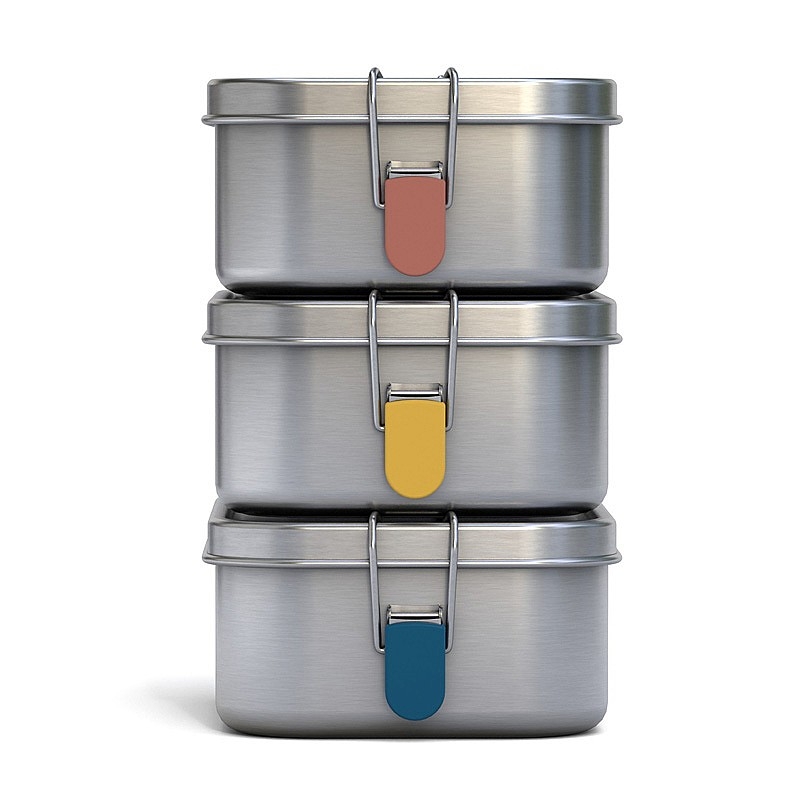 Fiambrera Hermética & Microondas de Acero Inoxidable 800 ml - Ekobo