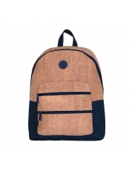 Mochila de Corcho y Algodón - Azul oscuro
