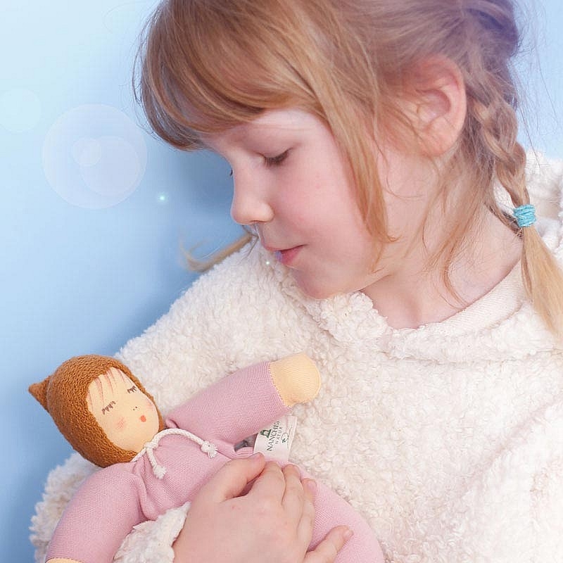 Muñeco Walnuss Rosa - Nanchen Natur