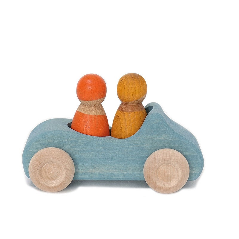Coche de Madera con 2 Conductores