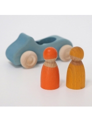 Coche de Madera con 2 Conductores