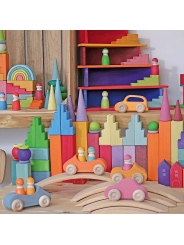 Coche de Madera con 2 Conductores