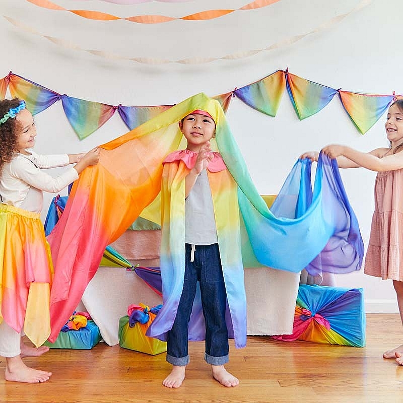 Tela de Seda Mediana Arco Iris - Sarah's Silks