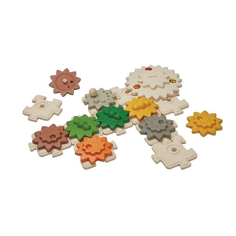 Engranajes y Rompecabezas de Plan Toys - Aúpa Organics