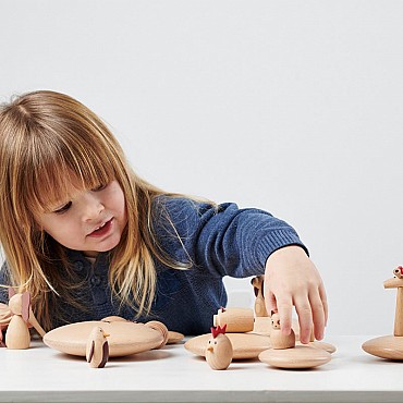 Pack de 10 animales de Madera - Aúpa Organics