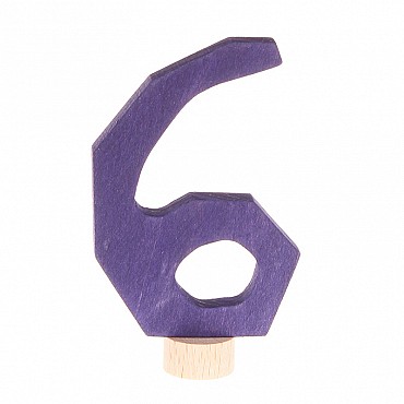 Número 6 Antroposófico Figura Anillo de Cumpleaños Grimm's - Aúpa Organics