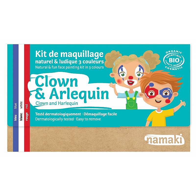 Kit de Maquillaje Infantil - Rojo, Blanco y Azul Juego NK_L10001
