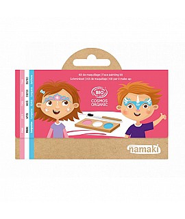 Kit de Maquillaje Infantil - Rosa, Blanco y Turquesa Juego NK_L10081