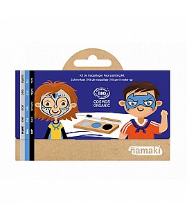 Kit de Maquillaje Infantil - Plata, Azul y Negro Juego NK_L10084