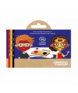 Kit de Maquillaje Infantil - Rojo, Dorado y Negro Juego NK_L10083