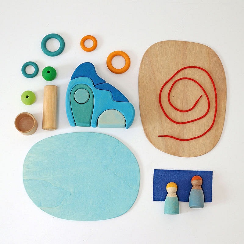 Mini Mundo "Junto al agua" Grimm's - Aúpa Organics