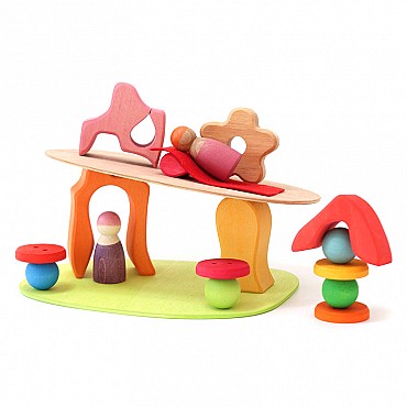 Mini Mundo "Junto al prado" Grimm's - Aúpa Organics